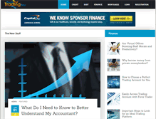 Tablet Screenshot of eachtradingday.com